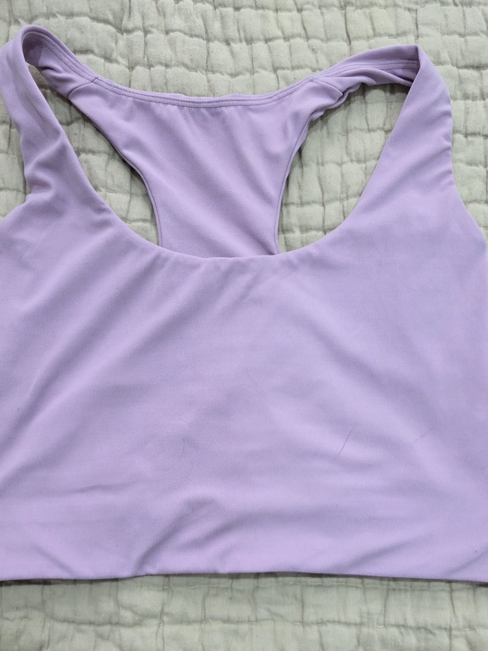 Patagonia Lavender And Black Racerback Sports Bras